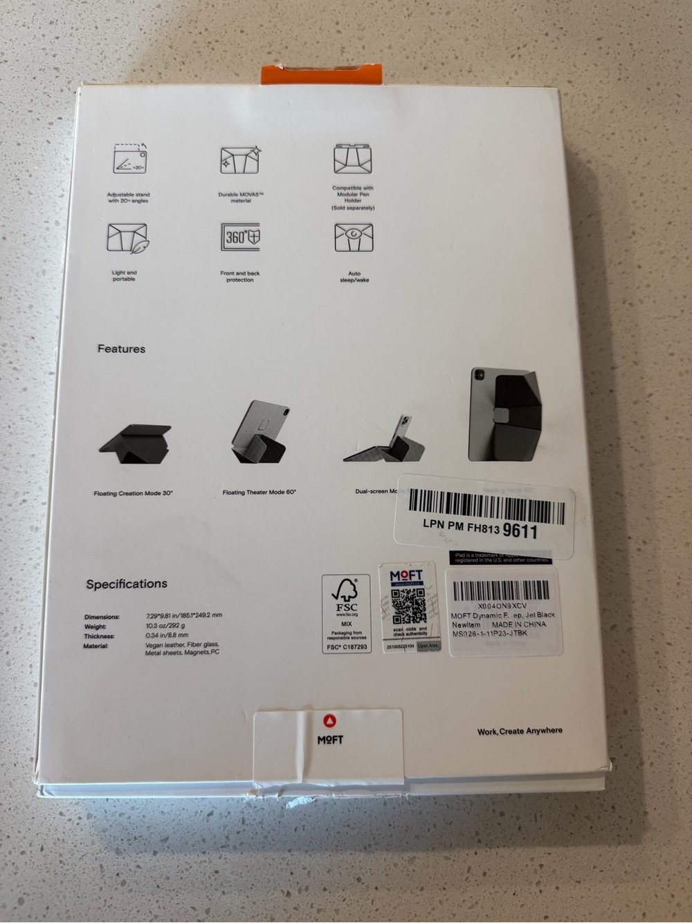 Dynamic Folio Tablet Case - Gray - Picture 2 of 3